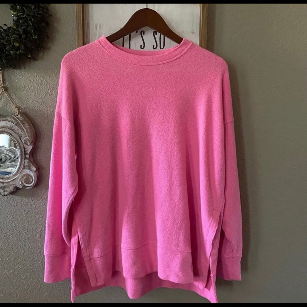 Aerie Hot Pink Crewneck